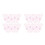 200Pcs Lightweight Pink Mini Eyelash Comb Eyebrow Lash Separator Tool 6