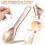 9Pcs Caviar Shell Spoons Lightweight Small Spoons for Soup Dessert Use 4