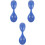 3Pcs Blue Rubber Portable Mini Spoons Soft Small Spoon for Home Use 2