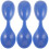 3Pcs Blue Rubber Portable Mini Spoons Soft Small Spoon for Home Use 3