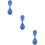 3Pcs Blue Rubber Portable Mini Spoons Soft Small Spoon for Home Use 8