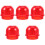 5Pcs Red Pc Warning Light Parts Easy Install Replacement Covers 2
