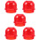 5Pcs Red Pc Warning Light Parts Easy Install Replacement Covers 7