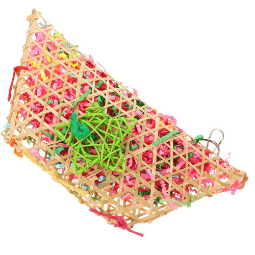 3Pcs Bird Bite Toy Hanging Parrot Toy for Cage Use 2