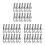 720Pcs Plastic Curved Sock Hanger Hooks Black for Shop and Laundry Use 2