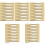 60Pcs Compact Cosmetic Spatulas Golden ABS Makeup Application Tools 2