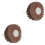 2Pcs Red Abrasive Sandpaper Wheels Durable Polishing Tool for Woodwork 2