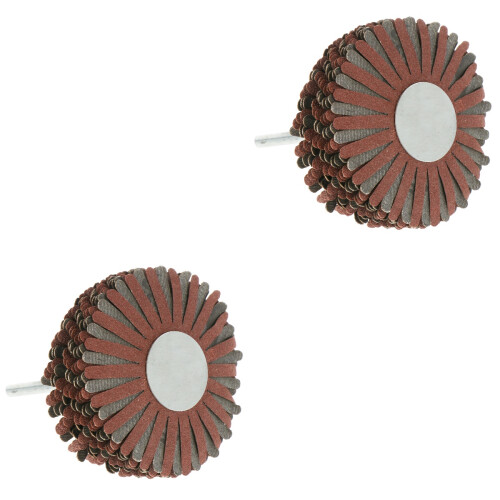 2Pcs Red Abrasive Sandpaper Wheels Durable Polishing Tool for Woodwork 1
