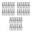 720Pcs Plastic Curved Sock Hanger Hooks Black for Shop and Laundry Use 3