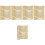60Pcs Compact Cosmetic Spatulas Golden ABS Makeup Application Tools 3