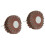 2Pcs Red Abrasive Sandpaper Wheels Durable Polishing Tool for Woodwork 3