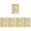 60Pcs Compact Cosmetic Spatulas Golden ABS Makeup Application Tools 4