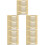 60Pcs Compact Cosmetic Spatulas Golden ABS Makeup Application Tools 5