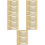60Pcs Compact Cosmetic Spatulas Golden ABS Makeup Application Tools 6