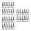 720Pcs Plastic Curved Sock Hanger Hooks Black for Shop and Laundry Use 6
