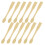 60Pcs Compact Cosmetic Spatulas Golden ABS Makeup Application Tools 10