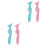 2 Pack Eye Liner Stencil Tool Silicone Applicator Eyeliner Stencils 2