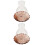 2Pcs Coffee Colored Glass Candle Covers Windproof Decorative Holders 4