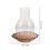 2Pcs Coffee Colored Glass Candle Covers Windproof Decorative Holders 7