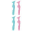 2 Pack Eye Liner Stencil Tool Silicone Applicator Eyeliner Stencils 4