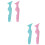 2 Pack Eye Liner Stencil Tool Silicone Applicator Eyeliner Stencils 5