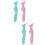 2 Pack Eye Liner Stencil Tool Silicone Applicator Eyeliner Stencils 6