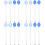16Pcs Blue Glass Coffee and Dessert Scoops Comfortable Long Handle 4