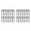 200Pcs Portable Comb and Eyebrow Brush Plastic Beauty Tool 6