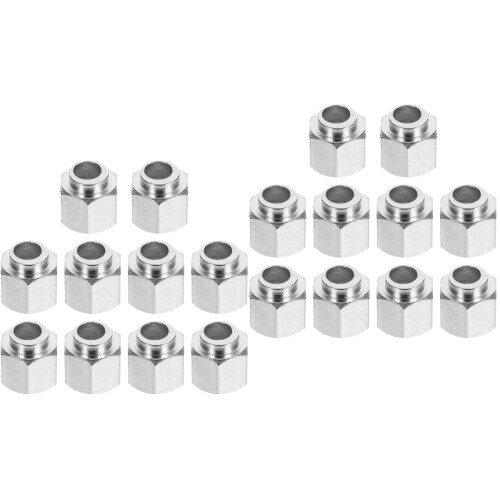 20Pcs Hexagonal Silver Hand Twist Nuts 3D Printer Parts Carbon Steel 2