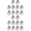 20Pcs Hexagonal Silver Hand Twist Nuts 3D Printer Parts Carbon Steel 4