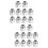 20Pcs Hexagonal Silver Hand Twist Nuts 3D Printer Parts Carbon Steel 6