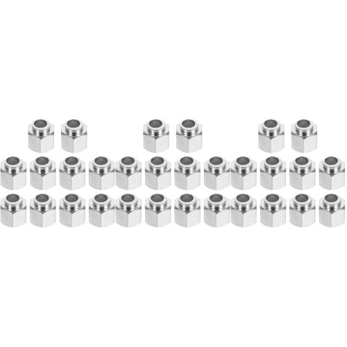 30Pcs Silver Printer Hand Twist Nuts Carbon Steel Leveling Nut Set 2
