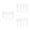 12Pcs Heat Resistant White Plastic Rice Paddle Spoon for Serving Rice 5