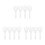 12Pcs Heat Resistant White Plastic Rice Paddle Spoon for Serving Rice 6