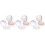 6Pcs Compact Pink Plastic Loose Powder Storage Case with Elastic Puff 3