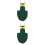 2Pcs Green Bird Diapers for Parrots Adjustable Cotton Flight Suit 4