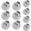 30Pcs Silver Printer Hand Twist Nuts Carbon Steel Leveling Nut Set 10