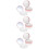 6Pcs Compact Pink Plastic Loose Powder Storage Case with Elastic Puff 7