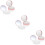 6Pcs Compact Pink Plastic Loose Powder Storage Case with Elastic Puff 8
