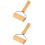 2Pcs Convenient Wooden Pastry Roller Pin Nonstick Dough Tool 4