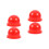 4Pcs Lightweight Plastic Red Warning Lamp Covers for Signal Lights 3