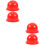 4Pcs Lightweight Plastic Red Warning Lamp Covers for Signal Lights 5