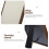 Beige Wooden Ring Display Holder with Sponge Pad for Showcase 4