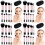 40Pcs Black Mini Makeup Brushes Travel Kit with Storage Bag 4