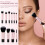 40Pcs Black Mini Makeup Brushes Travel Kit with Storage Bag 9