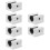 6Pcs Aluminum Linear Guide Rail Bearing Blocks Silver Slide Blocks 6