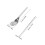 1Set Brown Stainless Steel Camping Eating Utensils Set with PP Handle 2