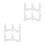 20Pièces Articulations Blanches Pour Pliable De Bain 7