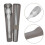 1Set Brown Stainless Steel Camping Eating Utensils Set with PP Handle 11