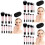 30Pcs Black Mini Makeup Brush Set Travel Friendly with Case 5